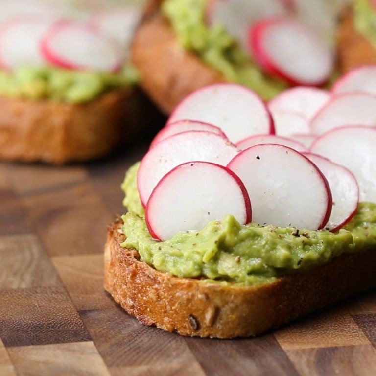 Avocado and Radish Toast