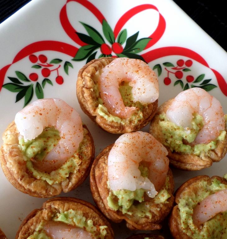 Avocado and Shrimp Tartlets