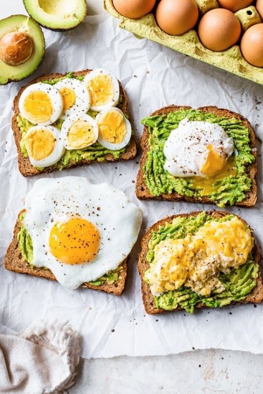 Avocado and egg toast