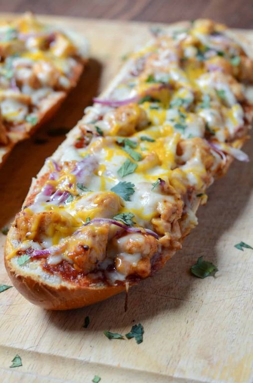 BBQ Chicken French Bread Pizza