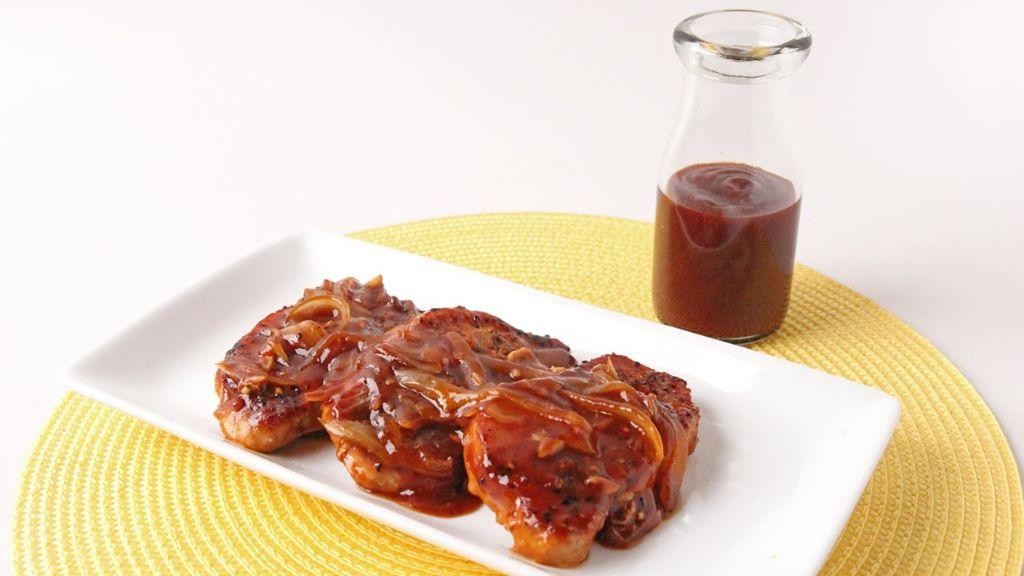 BBQ Glazed Cubed Pork Chops