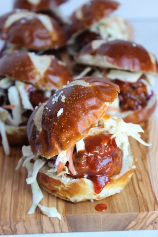 BBQ Meatball Sliders