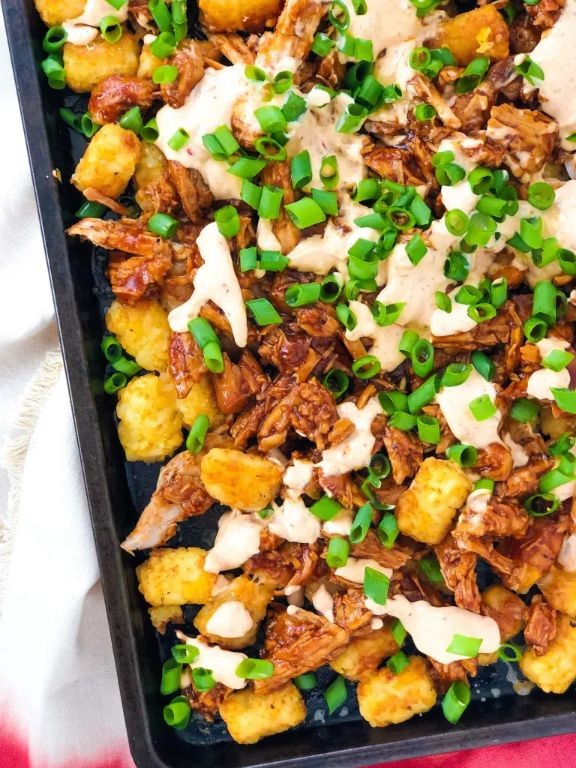 BBQ Pulled Pork Tater Tot Casserole