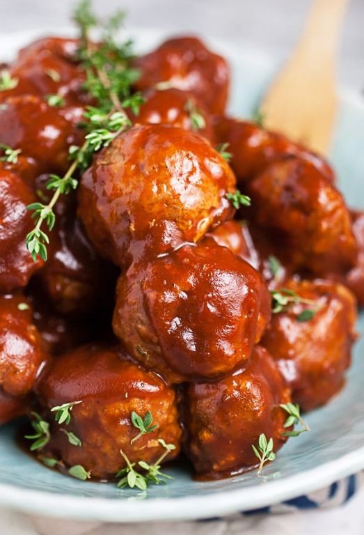 BBQ Turkey Meatballs Slow Cooked to Perfection