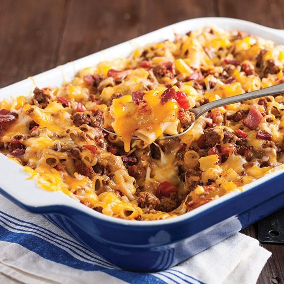 Bacon Cheeseburger Skillet Mac and Cheese
