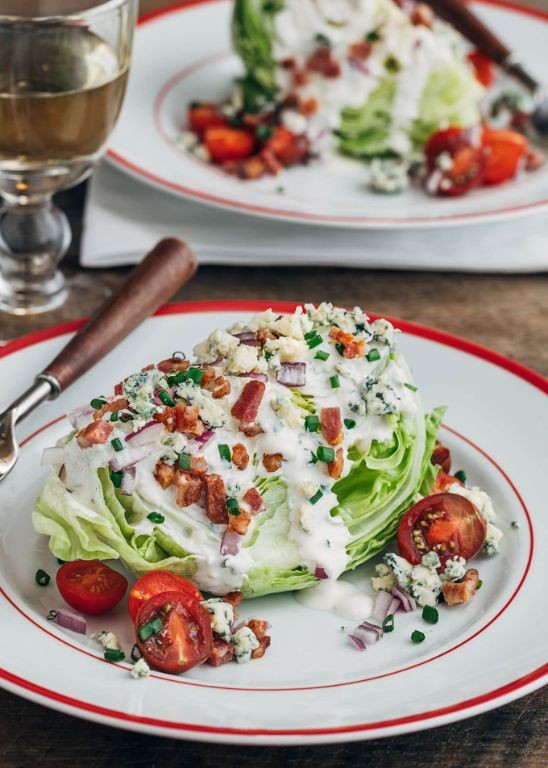Bacon and Blue Cheese Wedge Salad