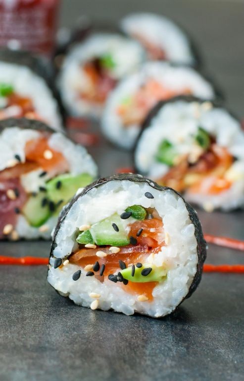 Bacon and Cream Cheese Sushi