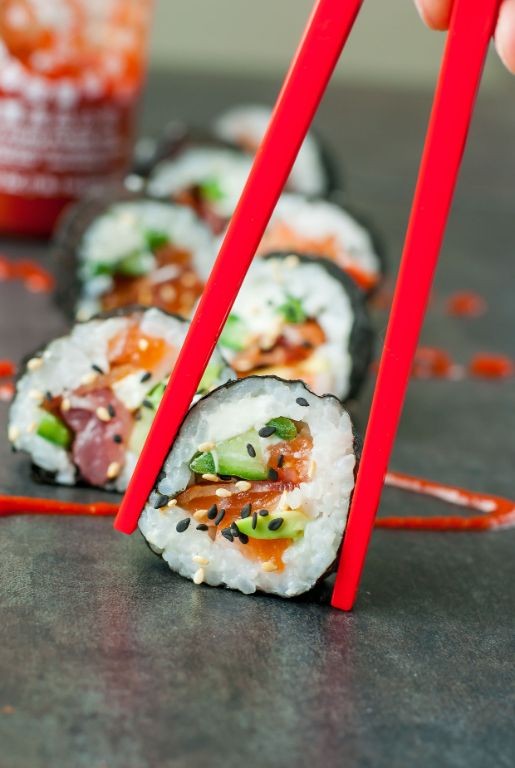 Bacon-Wrapped Avocado Sushi
