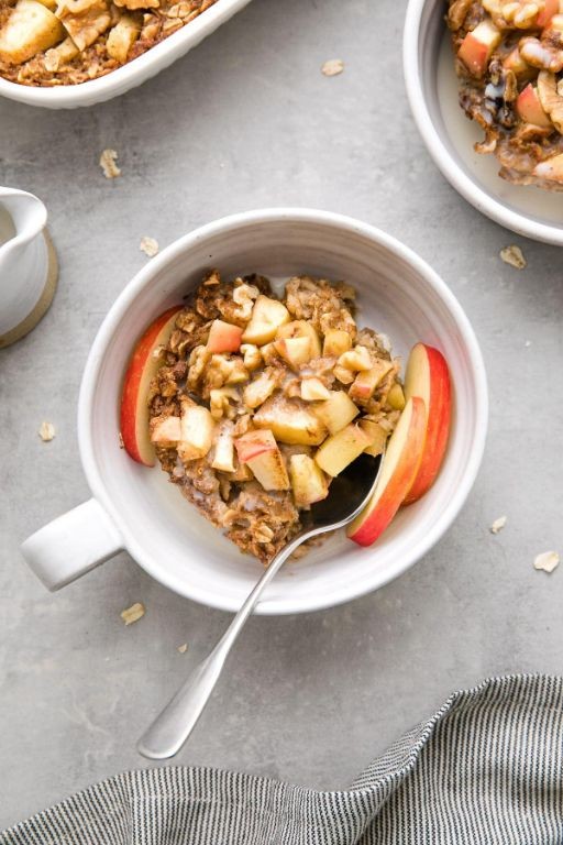Baked Apple and Banana Oatmeal