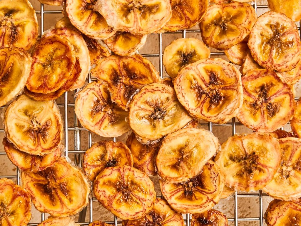 Baked Banana Chips