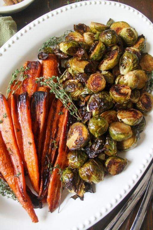 Baked Brussels Sprouts and Carrot Casserole
