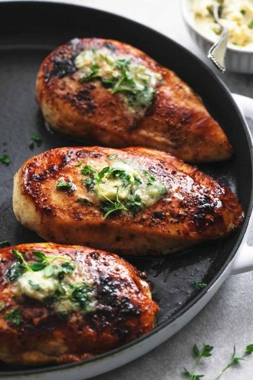 Baked Chicken Breasts with Herb Butter
