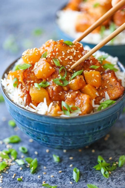 Baked Orange Chicken with Pineapple