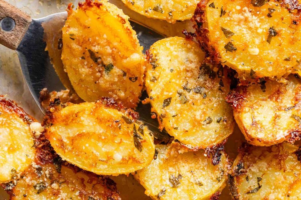 Baked Parmesan Potato Slices
