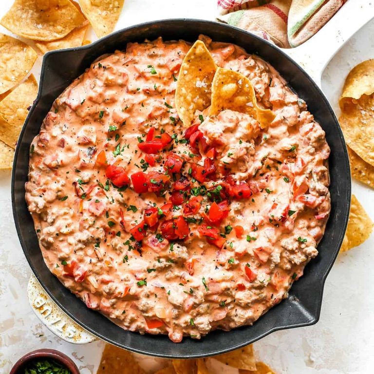 Baked Sausage and Cheese Dip