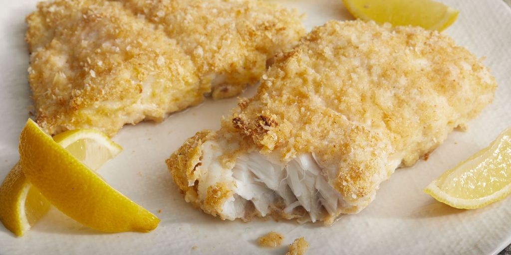 Baked Walleye with Crispy Potato Crust
