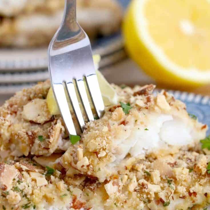 Baked Walleye with Herb Breadcrumbs