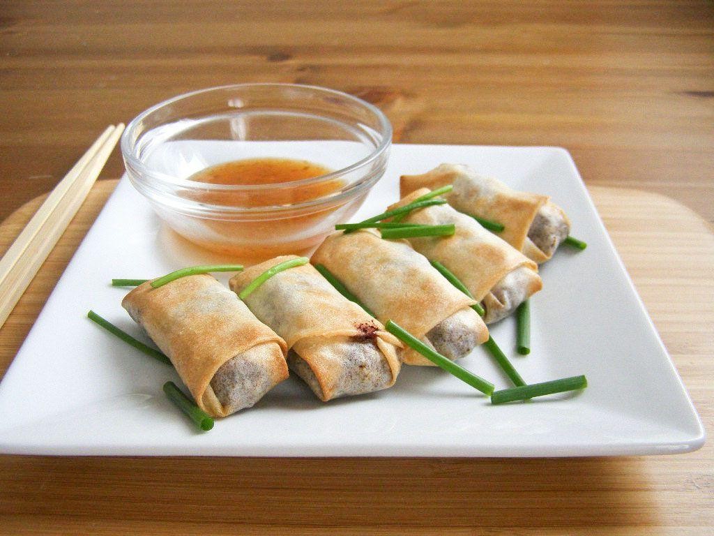 Baked Wonton Wrapper Spring Rolls