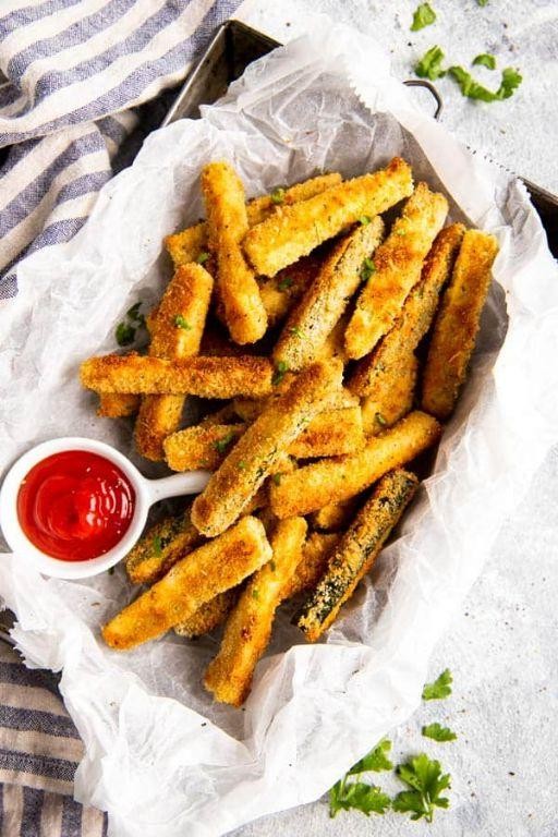 Baked Zucchini Fries with Parmesan