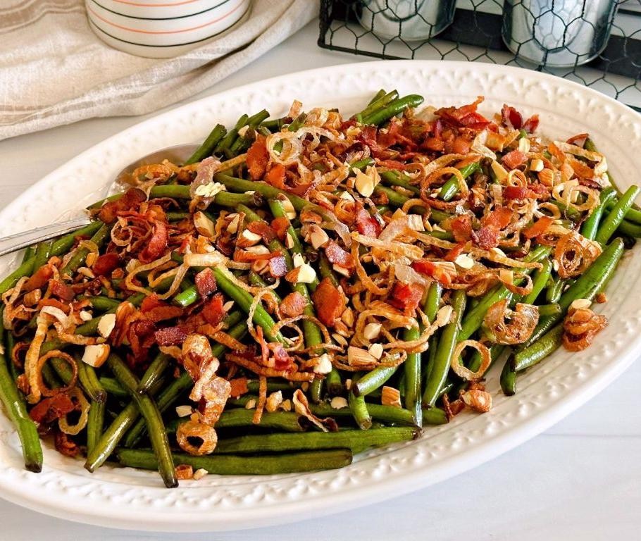 Balsamic Glazed Green Beans with Bacon