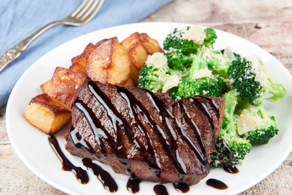 Balsamic Glazed Oven Steak