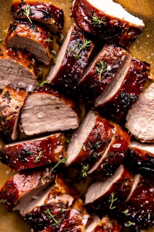 Balsamic Glazed Pork Tenderloin Sandwich