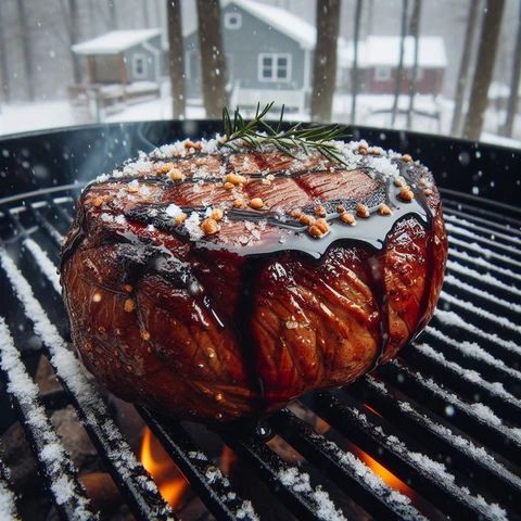 Balsamic Glazed Tenderized Round Steak
