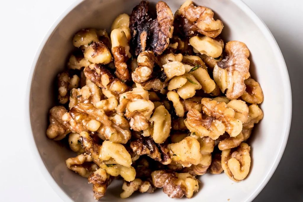 Balsamic Roasted Walnuts with Thyme
