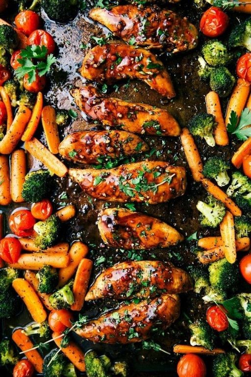 Balsamic Skillet Chicken with Vegetables