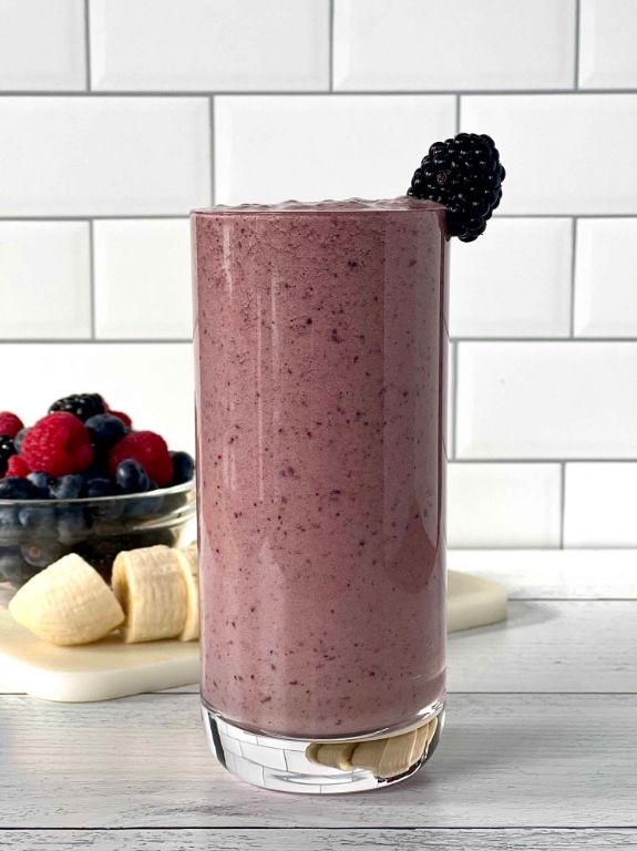 Banana Berry Pea Protein Shake