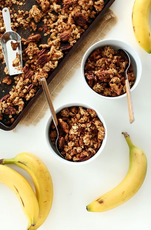 Banana Bread Granola with Walnuts