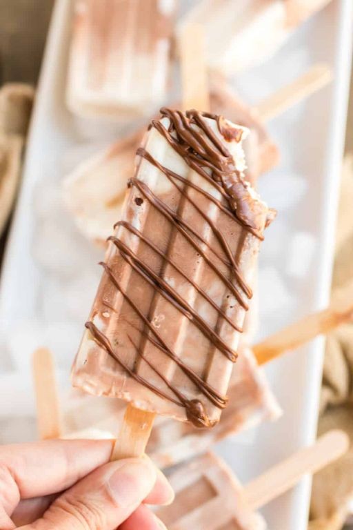 Banana Nutella Swirl Ice Cream