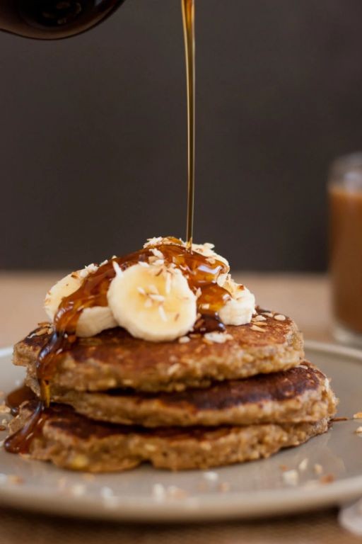 Banana Oat Gluten-Free Pancakes