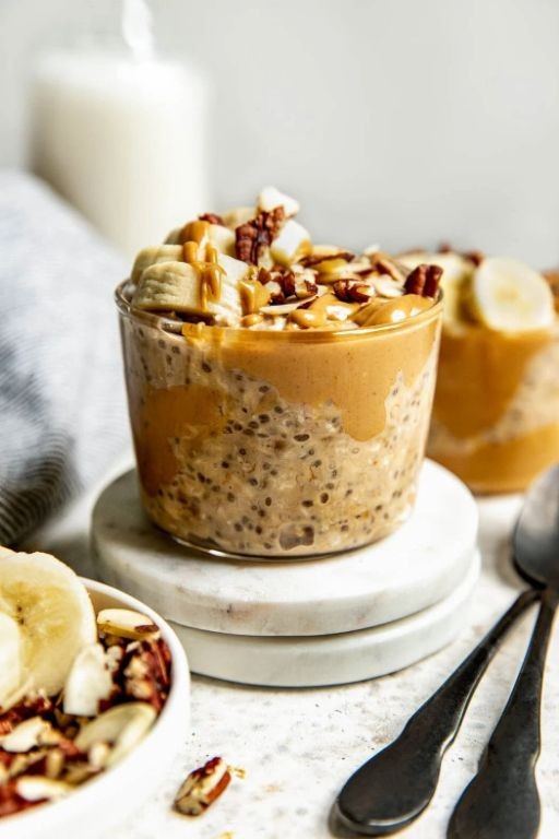 Banana Peanut Butter Overnight Oats