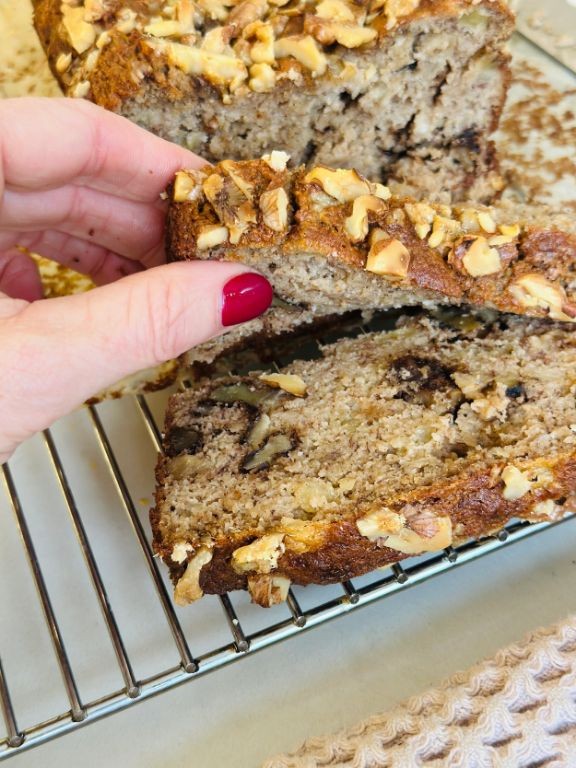 Banana Protein Bread with Walnuts