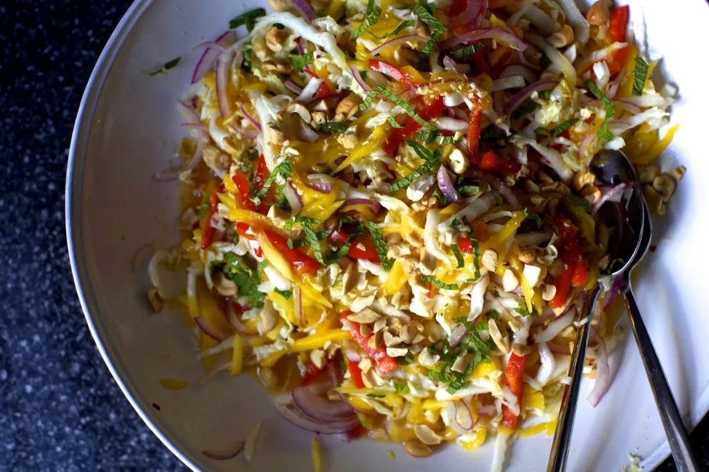 Bangkok Mango and Mint Slaw
