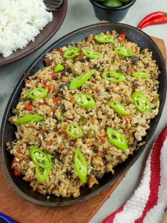 Bangus Sisig (Milkfish Sisig) with Calamansi