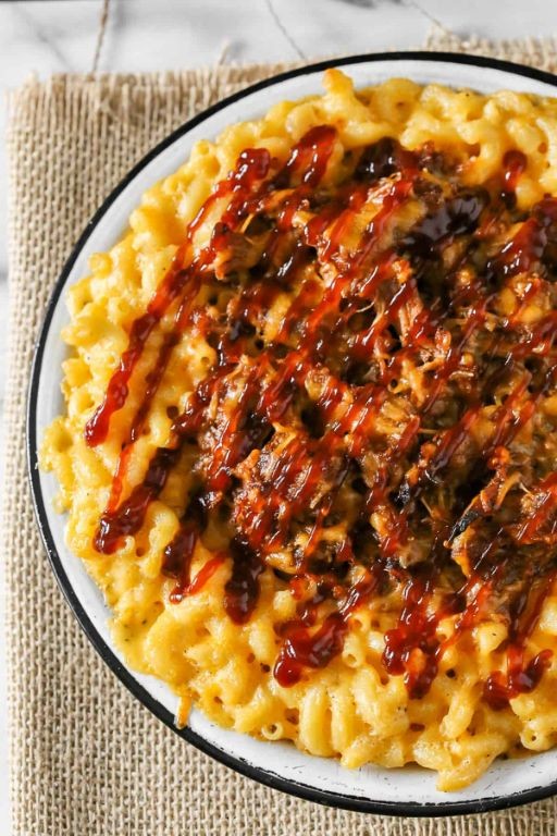 Barbecue Pulled Pork Mac and Cheese
