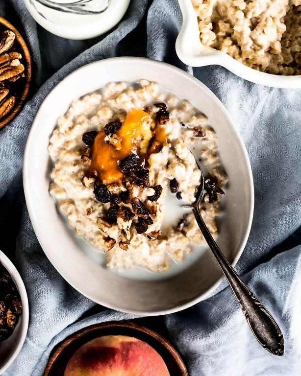 Barley Porridge with Honey and Nuts