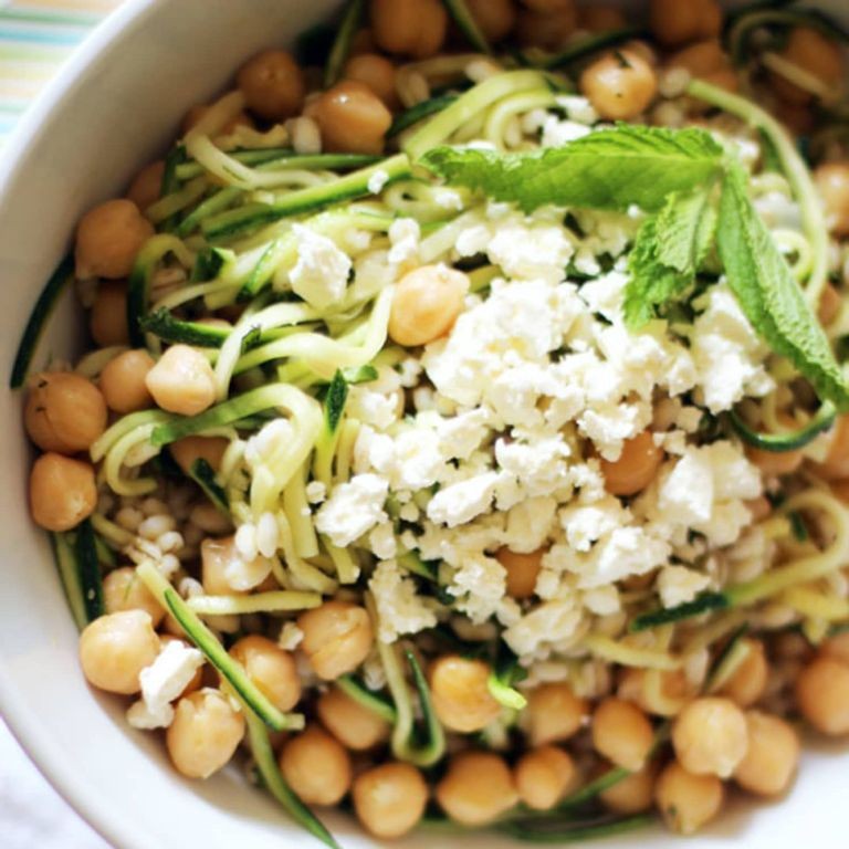 Barley Salad with Chickpeas, Cucumber, and Mint