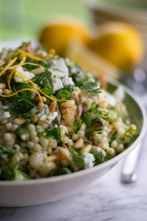 Barley Salad with Shrimp, Asparagus, and Lemon Dressing
