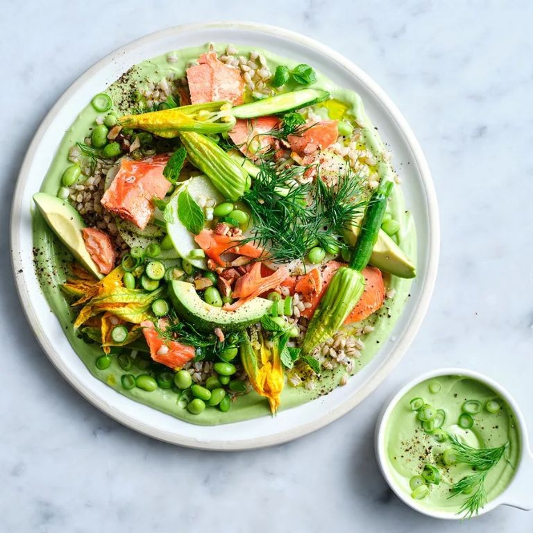Barley Salad with Smoked Salmon and Dill