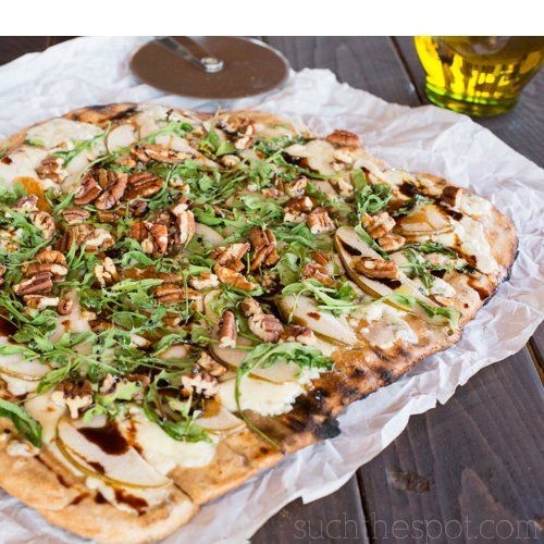 Bartlett Pear and Blue Cheese Flatbread