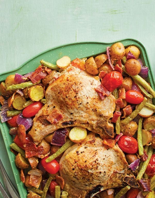 Bartlett Pear and Sage Stuffed Pork Chops