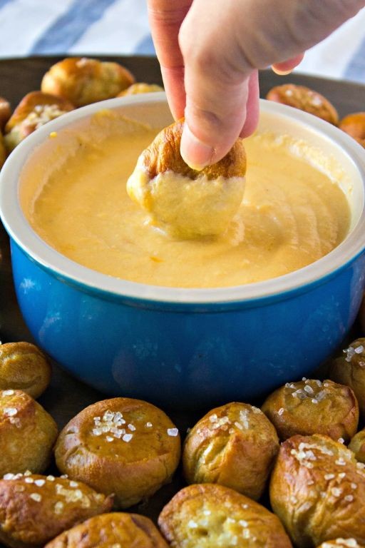 Bavarian Pretzel Bites with Beer Cheese Dip