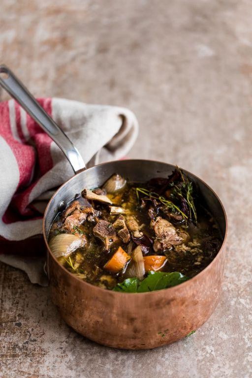 Beef Bone Broth with Herbs