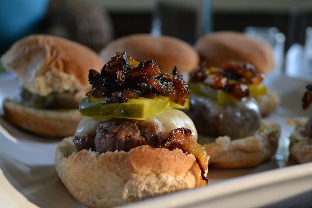 Beef Bourguignon Sliders with Caramelized Onions