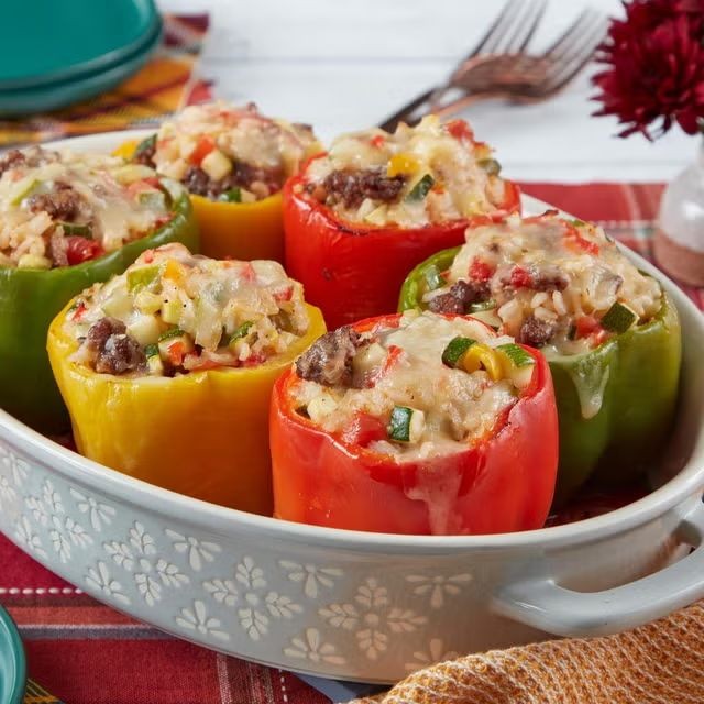 Beef Bourguignon Stuffed Bell Peppers