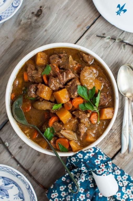 Beef Bourguignon with Root Vegetables and Thyme