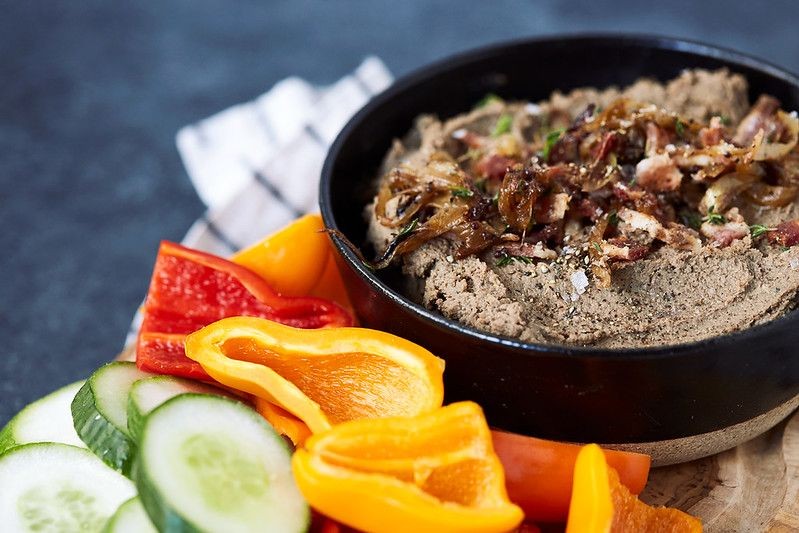 Beef Liver Pâté with Caramelized Onions